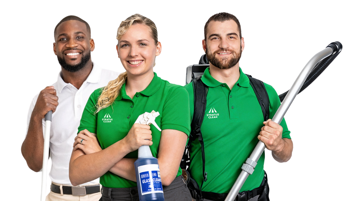 Stratus Building Solutions professional commercial cleaning team